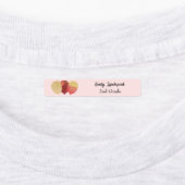 IJzer op rode glitter party ballonnen Labels (Aangebracht)