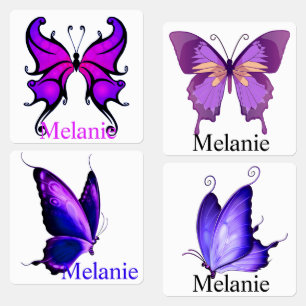 IJzer op vlinderkleding Etiketten toevoegen Naam M Labels