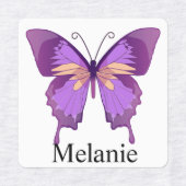 IJzer op vlinderkleding Etiketten toevoegen Naam M Labels (Design 2)