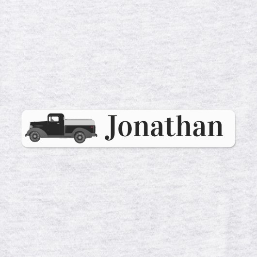 Ijzer op vrachtwagenetiketten labels (Design 1)