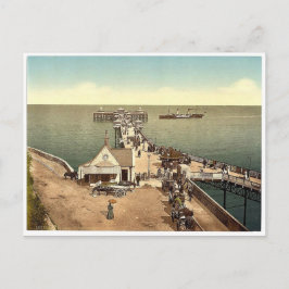 IJzer pier, Llandudno, Wales zeldzame Photochrom Briefkaart