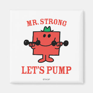 IJzer pompen met de heer Strong Magneet