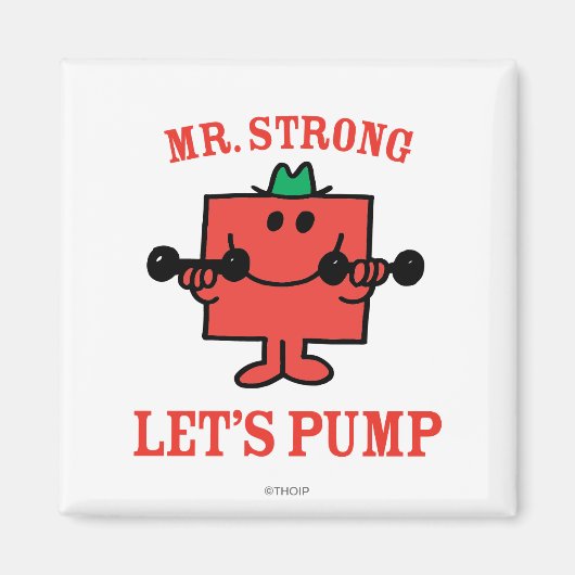 IJzer pompen met de heer Strong Magneet (Voorkant)