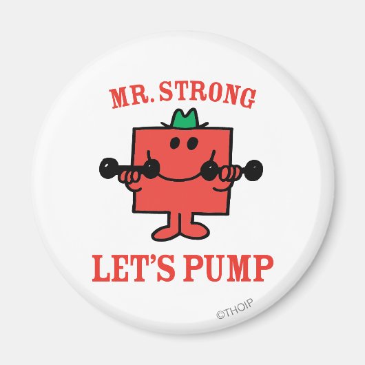 IJzer pompen met de heer Strong Magneet (Voorkant)