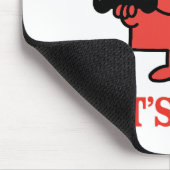 IJzer pompen met de heer Strong Muismat (Hoek)