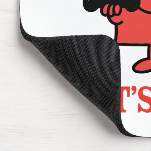 IJzer pompen met de heer Strong Muismat (Hoek)