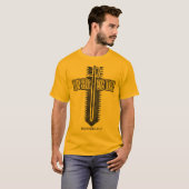 IJzer Scherpt IJzer Christelijk Phi Rho-ontwerp T-shirt (Voorkant volledig)