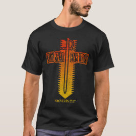 IJzer Scherpt IJzer Christelijk Phi Rho-ontwerp T-shirt