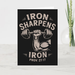 IJzer Scherpt IJzer Jeugd Christelijke Workout Gym Kaart