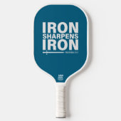 IJzer Scherpt IJzer (Ocean Blue) Pickleball Paddle (Voorkant)