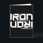 IJzer Scherpt IJzer Spreuken 27_17 Bijbelvers Chri Kaart<br><div class="desc">IJzer Scherpt IJzer Spreuken 27_17 Bijbelvers Christelijk</div>