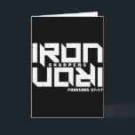 IJzer Scherpt IJzer Spreuken 27_17 Bijbelvers Chri Kaart<br><div class="desc">IJzer Scherpt IJzer Spreuken 27_17 Bijbelvers Christelijk</div>