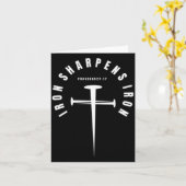 IJzer Scherpt IJzer Spreuken 27_17 - Voor en Achte Kaart (Gele Bloem)