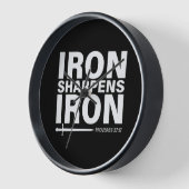 IJzer Scherpt IJzeren Ronde Muur Klok (Hoek)