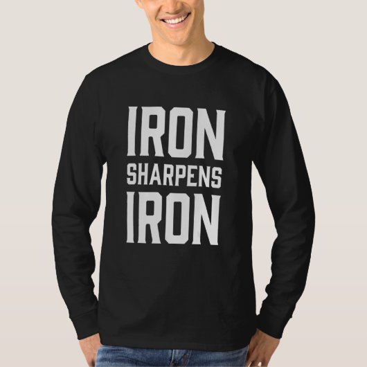 IJzer Sharpens IJzer Gym Weegtraining T-shirt (Voorkant)