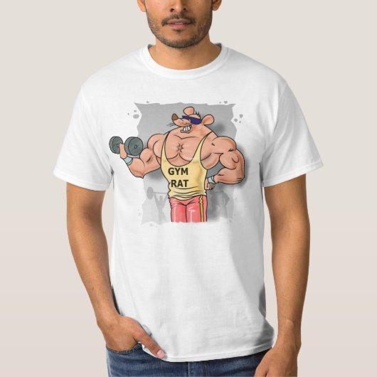 IJzer Shirt tegen gym Rat (Voorkant)