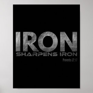 IJzer slijpt ijzer Poster