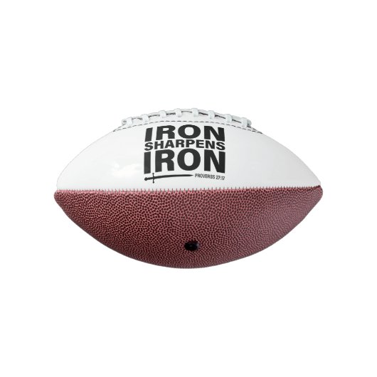 IJzer slijpt ijzer - Spreuken 27:17 Mini Football (Gedraaid 270)