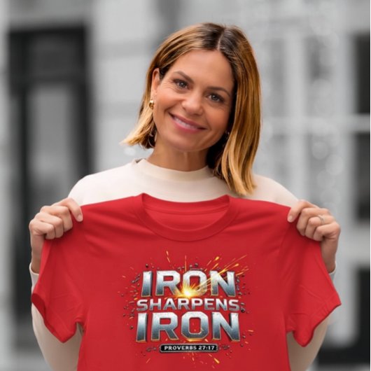 IJzer slijpt ijzer Tri-Blend Shirt