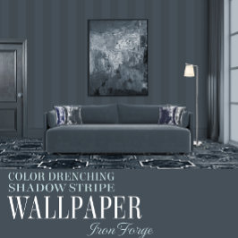 IJzer smederij zes inch schaduw streep Behang