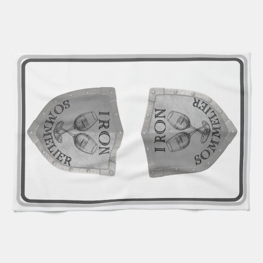 IJzer Sommelier Wijnliefhebber Theedoek (Horizontaal)