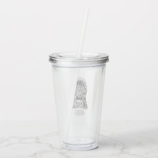 IJzer troonpictogram Acryl Drinkbeker (Achterkant)