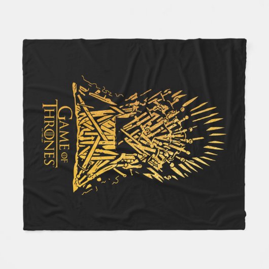 IJzer troonpictogram Fleece Deken (Voorkant (Horizontaal))