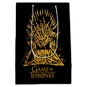 IJzer troonpictogram Medium Cadeauzakje (Achterkant)