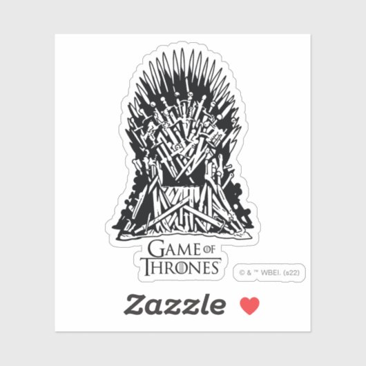 IJzer troonpictogram Sticker (Vel)