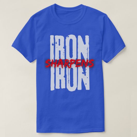 Ijzer verscherpt ijzer t-shirt (Design voorkant)