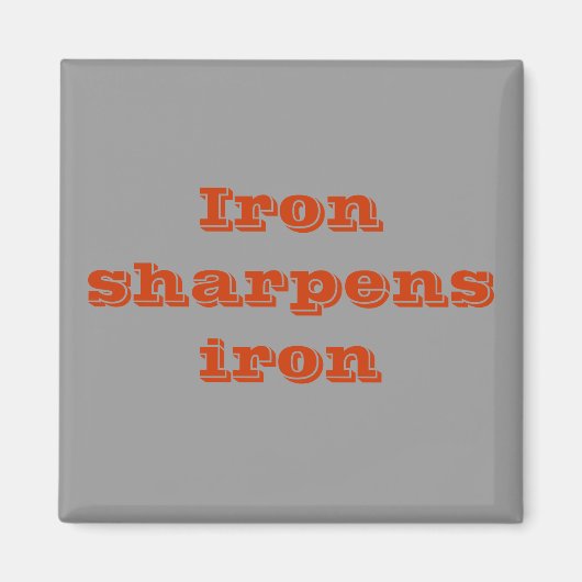 IJzer verscherpt ijzeren magneet (Voorkant)