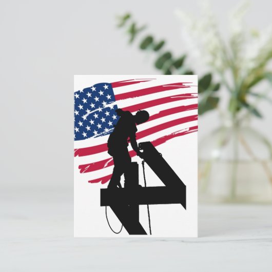 Ijzerbewerker Briefkaart (Staand voorkant)