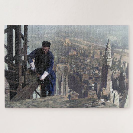 Ijzerbewerker op het raamwerk Empire State 1930 Legpuzzel (Horizontaal)