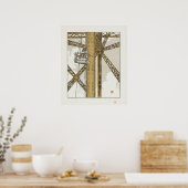 Ijzerbewerker werkzaam aan de Toren Poster (Keuken)