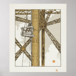 Ijzerbewerker werkzaam aan de Toren Poster