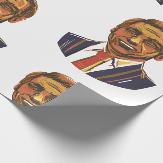 ijzerdesantis voor president 2024 cadeaupapier (Hoek)