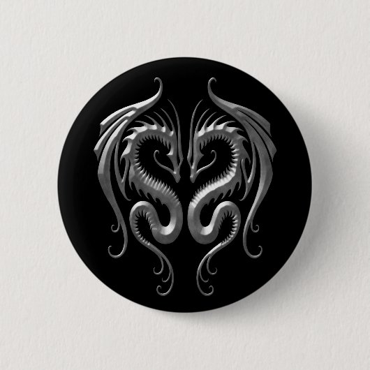 IJzerdragons Ronde Button 5,7 Cm (Voorkant)