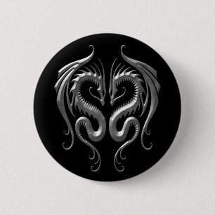 IJzerdragons Ronde Button 5,7 Cm