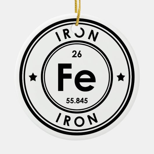 IJzerelement keramisch Ornament (Voorkant)