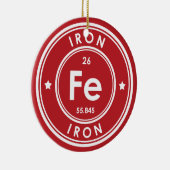 IJzerelement rood keramisch Ornament (Rechts)