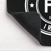 Ijzerelement zwarte Muismat (Hoek)