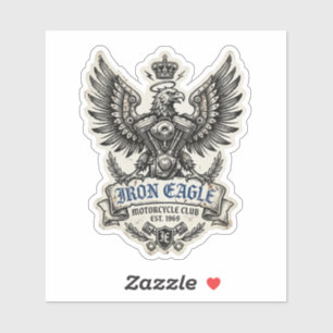 IJzeren Adelaar Motorclub V-Twin Motor Sticker