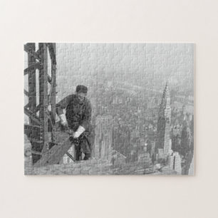 Ijzeren arbeidersframe van het Empire State 1930 Legpuzzel