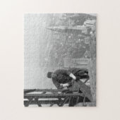 Ijzeren arbeidersframe van het Empire State 1930 Legpuzzel (Verticaal)