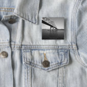 IJzeren brug B&W Vierkante Button 5,1 Cm (In situ)