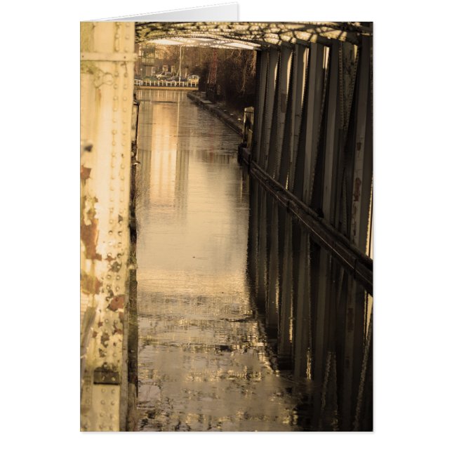 IJzeren brug en reflectie (Voorkant)