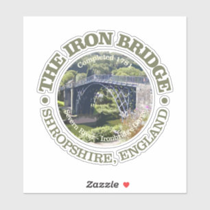 IJzeren brug (rood) Sticker