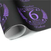 IJzeren bruiloft 6 jaar Cadeaupapier (Rol Hoek)