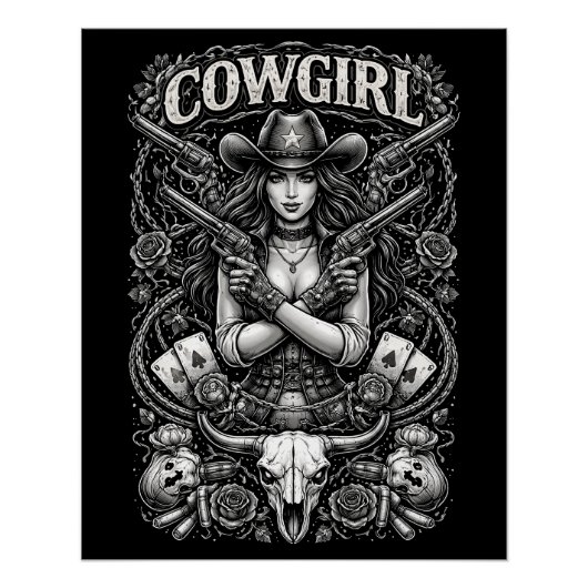IJzeren Cowgirl Perfect Poster (Voorkant)