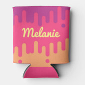 IJzeren crèmekleurstrips op maat Blikjeskoeler (Voorkant)